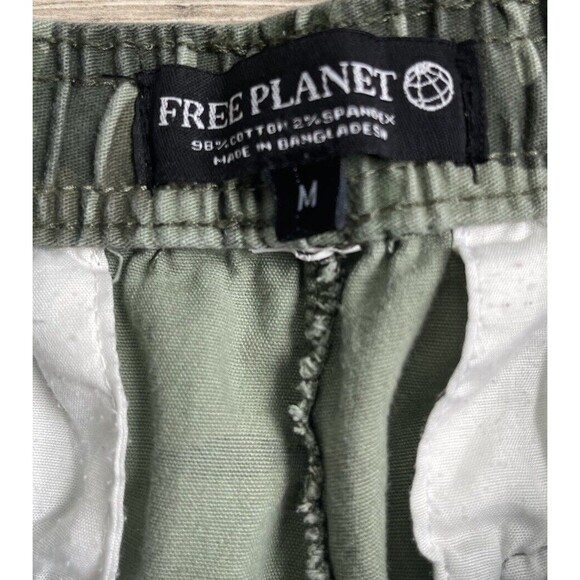 Free Planet Olive Camo Women’s Joggers Size Medium Cotton Spandex Blend - Picture 6 of 8